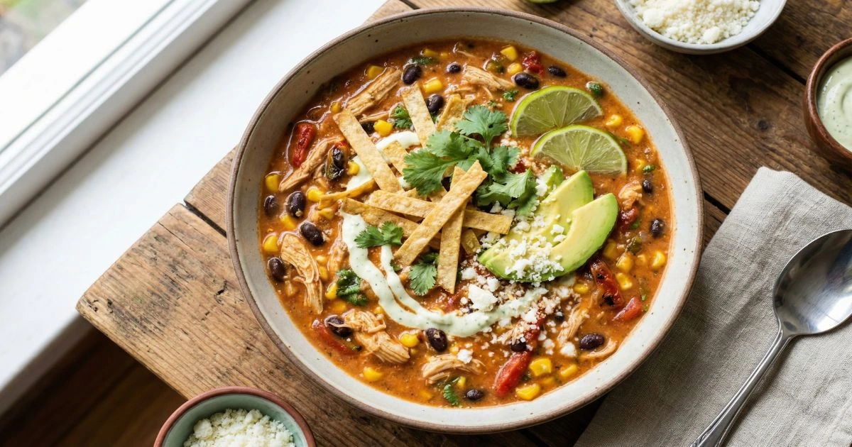 Creamy Chicken Tortilla Soup
