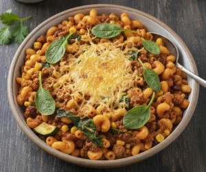 Healthier Swap Cheesy Ground Beef and Pasta