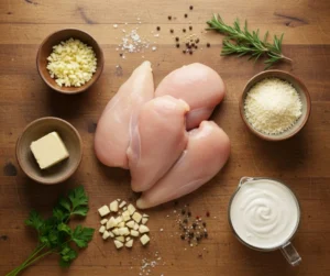 Ingredients Creamy Garlic Chicken
