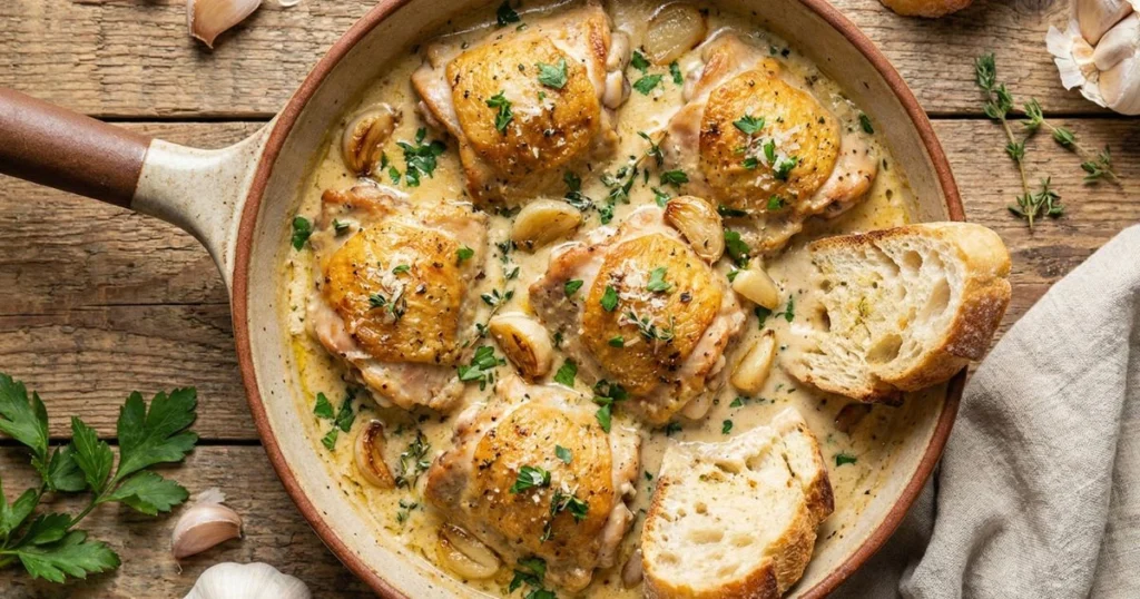 creamy garlic chicken