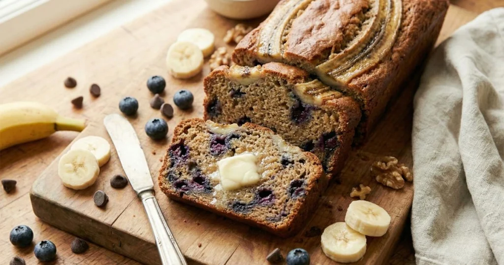 Perfect gluten free banana bread with simple ingredients and easy instructions.