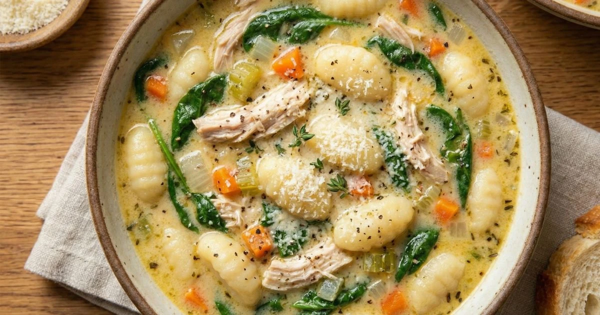 Olive Garden chicken gnocchi soup