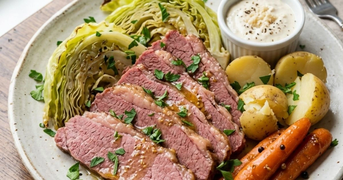 Corned Beef Cabbage In Slow Cooker Recipe