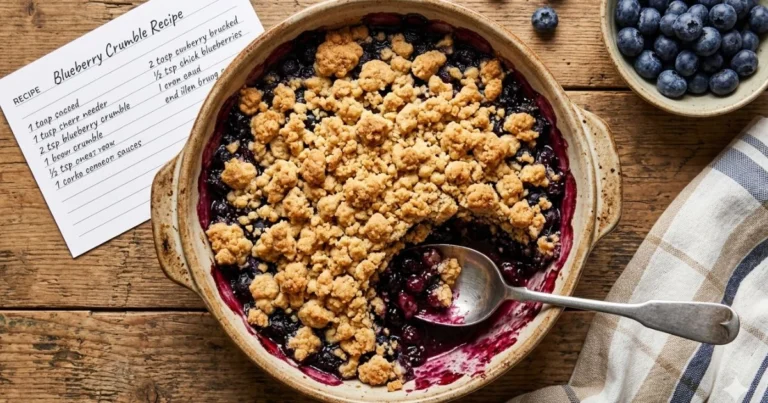 Blueberry Crumble Recipe