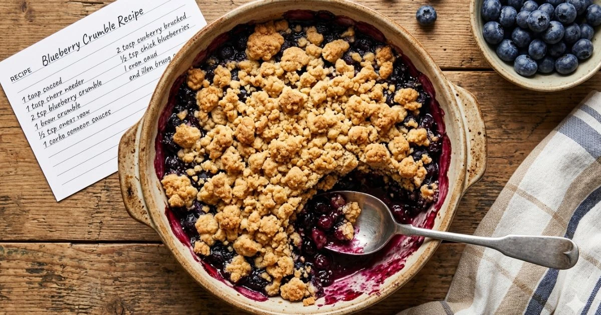 Blueberry Crumble Recipe